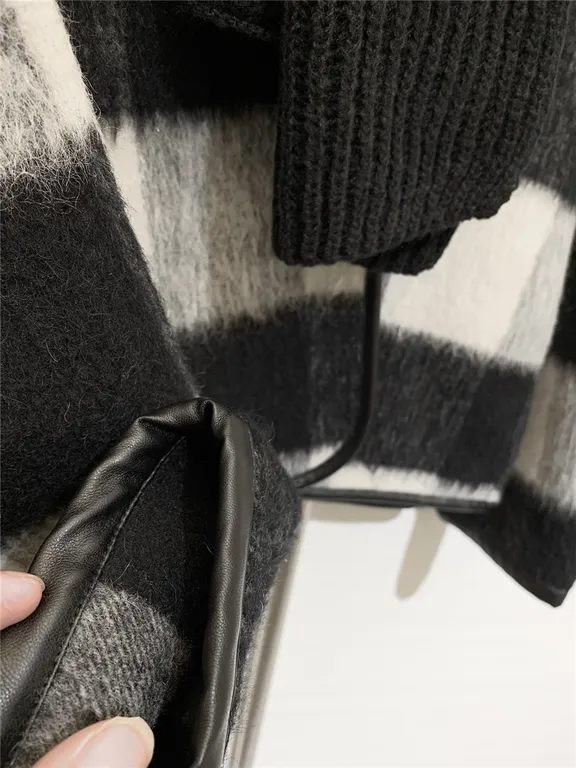 Jil sander scarf wool coat